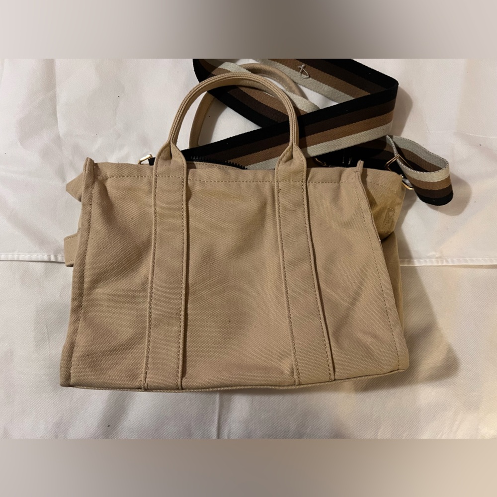 Marc Jacob’s inspired style medium tote the tote bag beige removable strap tan - Picture 6 of 9